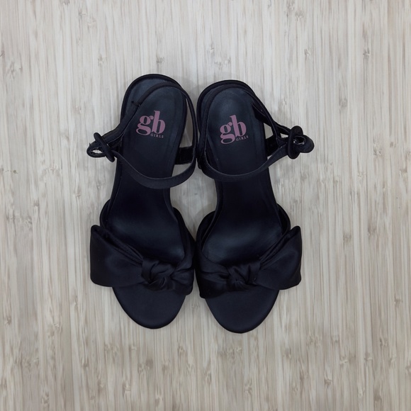 Girls' Sadie-Girl Satin Half Bow Platform Dress Sandals - size 2 Youth - Picture 8 of 10